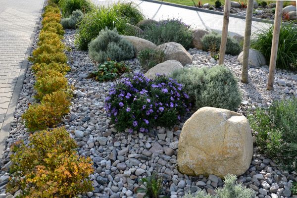 Decorative Rock Installation in Zionsville