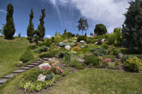Steep Terrain Landscaping in Zionsville