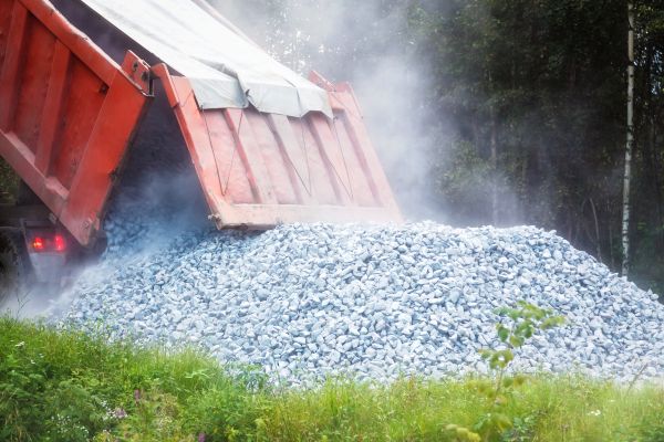 Limestone Gravel Delivery in Zionsville