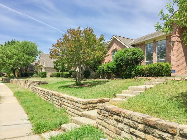 Sloped Yard Landscaping in Zionsville